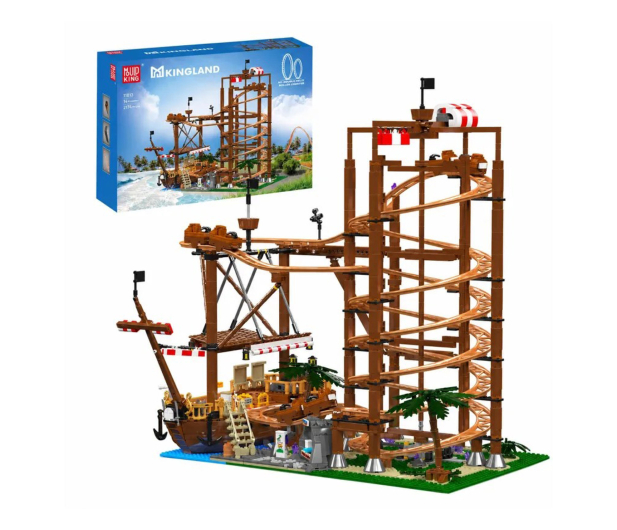 Mould King Klocki konstrukcyjne Kolejka górska Double Helix 2174 el. - 1551609 - zdjęcie